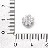 925 Sterling Silver Micro Pave Clear Cubic Zirconia Beads STER-A034-03P-3