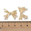 Brass Micro Pave Clear Cubic Zirconia Pendants KK-H482-06G-3