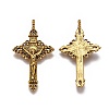 Tibetan Style Alloy Pendants PALLOY-J050-01AG-RS-2