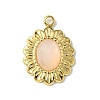 Ion Plating(IP) Real 14K Gold Plated 304 Stainless Steel with Glass Pendant FIND-Z028-30D-1