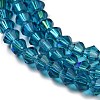 Transparent Electroplate Glass Beads Strands EGLA-A039-T2mm-L01-3
