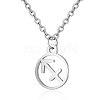 Non-Tarnish 201 Stainless Steel Pendants Necklaces NJEW-S063-TN505-9-1