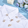 Alloy Rhinestone Cufflinks FIND-WH0111-882B-4