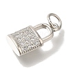 Brass Micro Pave Cubic Zirconia Pendants KK-Q001-15P-2