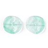 Baking Painted Transparent Glass Beads DGLA-N004-04-2