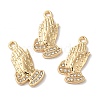 Alloy Rhinestone Pendants PALLOY-E027-VF704-2