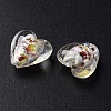Handmade Lampwork Silver Foil Glass Beads FOIL-T005-01D-3