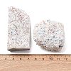 Electroplated Natural Druzy Quartz Crystal Cluster Ornaments RABO-PW0001-179A-6