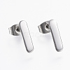 Tarnish Resistant 304 Stainless Steel Stud Earrings EJEW-H350-18P-1