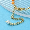 Imitation Pearl and Glass Beads Bracelets for Woman BJEW-S157-06L-4