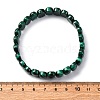 Natural Malachite Stretch Bracelets BJEW-F327-04-5