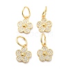 Brass Micro Pave Clear Cubic Zirconia Charms X-ZIRC-L091-075G-1