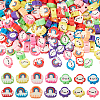 200Pcs 2 Styles Handmade Polymer Clay Beads CLAY-PA0001-53-1