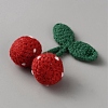 Polyester Crochet Cherry DIY-WH0622-391B-2