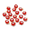 304 Stainless Steel Evil Eye Enamel Charms STAS-G302-02G-4