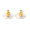 Brass Bullet Clutch Earring Backs KK-I057-G-2