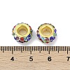 Alloy Rhinestone Clay Pave Beads ALRI-D300-04G-06-3