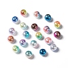 Rainbow ABS Plastic Imitation Pearl Beads OACR-Q174-8mm-M-1