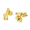 Cute Little Animal Theme 304 Stainless Steel Stud Earrings EJEW-B041-04H-G-2