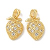 Brass Micro Pave Cubic Zirconia Pendents KK-R210-17G-1