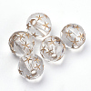 Plating Acrylic Beads OACR-S016-67-2