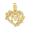 Heart Brass Pendants KK-I714-04G-M-1