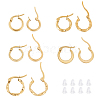 Unicraftale 201 Stainless Steel Hoop Earrings EJEW-UN0001-30-1