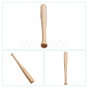 Gorgecraft Natural Wood Baseball Bat Home Display Decorations WOOD-GF0001-80-6