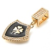 Brass Rhinestone Pendants KK-S049-32G-01-2