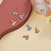 6Pcs 3 Colors Brass Charms ZIRC-SZ0001-16-4