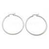 Tarnish Resistant 304 Stainless Steel Big Hoop Earrings X-EJEW-F105-06P-3
