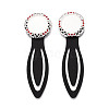 Alloy & Iron Bookmark Cabochon Settings PALLOY-N184-04S-1