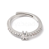 Rack Plating Brass Clear Cubic Zirconia Constellation Adjustable Rings for Women RJEW-S407-08P-04-2