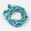 Dyed Natural White Jade Chip Beads G-R192-06-2