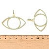 Brass Micro Pave Sky Blue Cubic Zirconia Pendants CU-CBA6938-06G-01-3