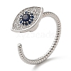 Rotatable Open Ring with Cubic Zirconia RJEW-Q776-02P-02-1