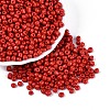 6/0 Baking Paint Glass Round Seed Beads SEED-S036-01C-15-1