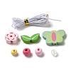 Children's Day Theme Maple Wood Jewelry Set DIY Making Kits WOOD-C006-01H-2