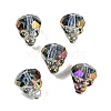 Electroplate Transparent Handmade Lampwork Beads LAMP-K038-01D-1