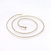 304 Stainless Steel Snake Chain Necklaces NJEW-F226-01G-03-1