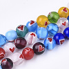 Handmade Lampwork Beads Strands LAMP-S191-10B-1