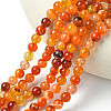 Natural Striped Agate/Banded Agate Beads Strands G-I254-03B-02-2