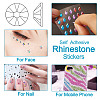 12 Sheets 12 Styles Resin Rhinestone Sticker Sets DIY-TA0004-68-9
