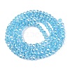 Electroplate Glass Beads Strands EGLA-A044-T2mm-B08-3