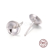 925 Sterling Silver Stud Earring Findings STER-E062-04A-S-2