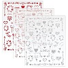 3Pcs 3 Colors Plastic Nail Art Stickers MRMJ-DJ0001-29-7