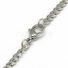 Tarnish Resistant Trendy Men's 201 Stainless Steel Curb Chain Necklaces NJEW-L043A-42P-3