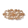 Zinc Alloy Crystal Rhinestone Snap Lock Clasps FIND-WH0008-20G-2