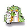 Rabbit with Carrot Enamel Pin JEWB-O005-M03-1