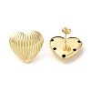 Brass Stud Earrings for Women EJEW-M251-01G-1